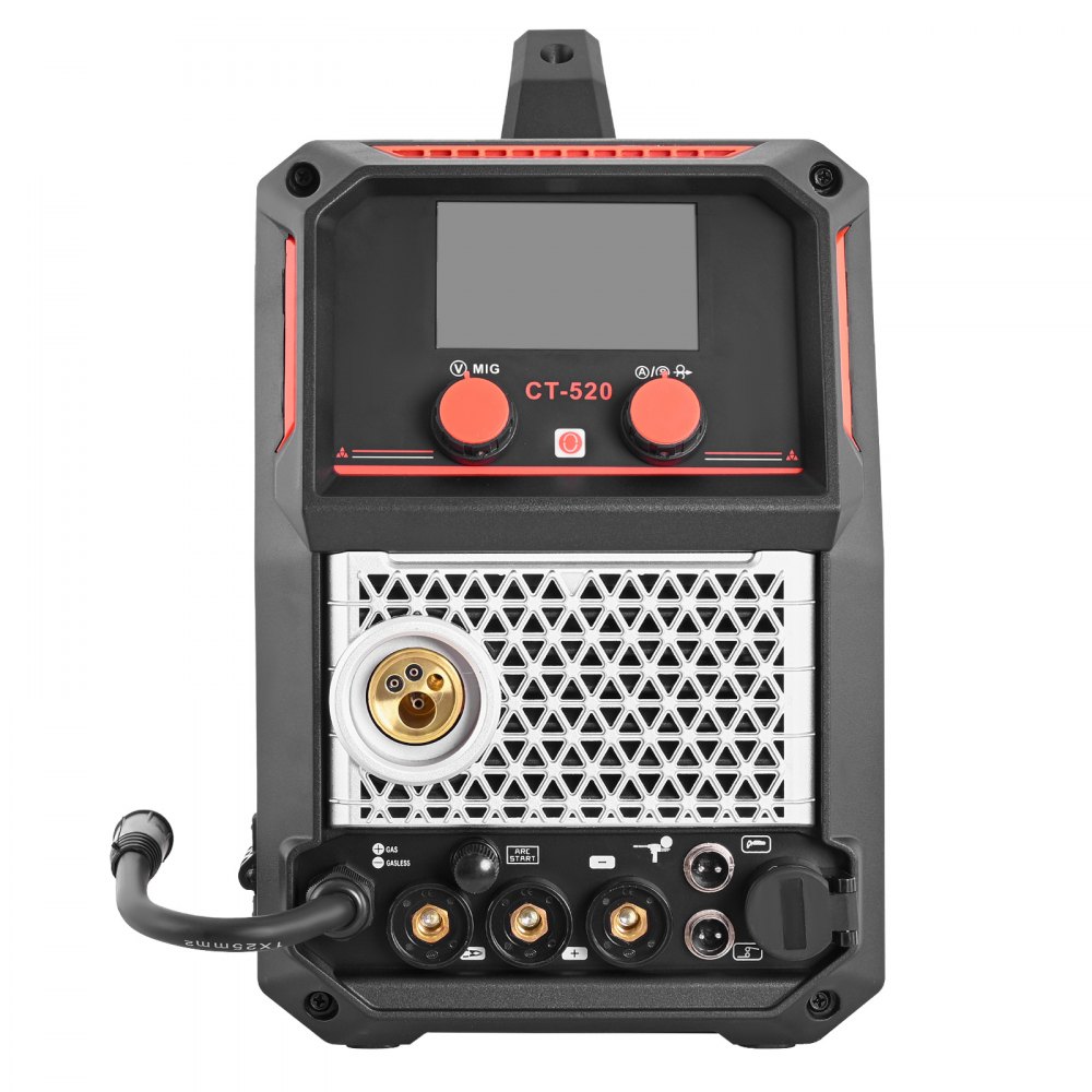 VEVOR Taglierina al PlasmaCUT/TIG/MIG a Gas/MIG Flux/MMA, Macchina Saldatrice per Taglio al Plasma Senza Contatto da 50 A Saldatrice Sinergica da 200 A, Compatibile con Pistola a Bobina