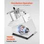 VEVOR Robot da Cucina e Tritatutto per Verdure 2 Fori di Alimentazione 6 Lame