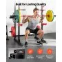 VEVOR Basic Power Rack per Allenamento da Palestra Domestica, Bilanciere e Altezza Regolabile, Attrezzatura per Allenamento di Forza in Palestra con Ganci a J e Altro per Distensioni su Panca