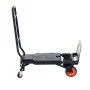 VEVOR 2-in-1 Folding Hand Truck, 136kg Load Capacity, Aluminum Alloy & Carbon Steel Platform Trolley for Indoor & Outdoor Loading & Transport Tasks