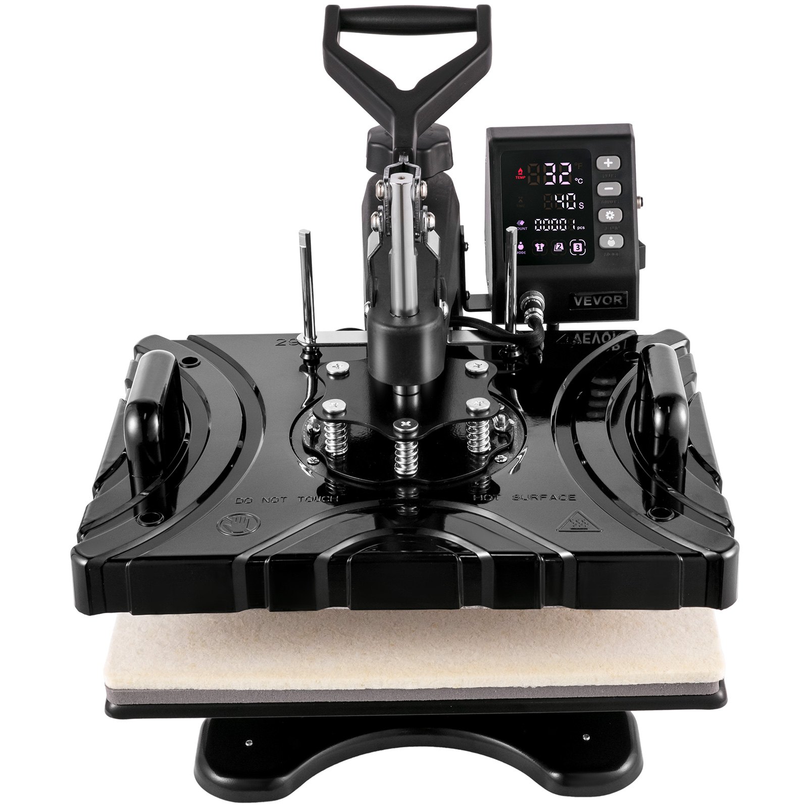 VEVOR Pressa a Caldo 12X15 Pollici 6 in 1 Pressa di Calore 1000 W Altalena Nera Stampante a Sublimazione Nera Macchina per Trasferimento Stampante