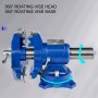 VEVOR Morsa da Banco Multiuso 6 Pollici 150mm Morsa da Banco Girevole in Ghisa Morsa Multiuso con Base Girevole 360 Gradi