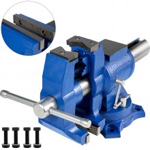 VEVOR Morsa da Banco Multiuso 6 pollici 150 mm Morsa da Banco Girevole in Ghisa Morsa Multiuso con Base Girevole 360 Gradi