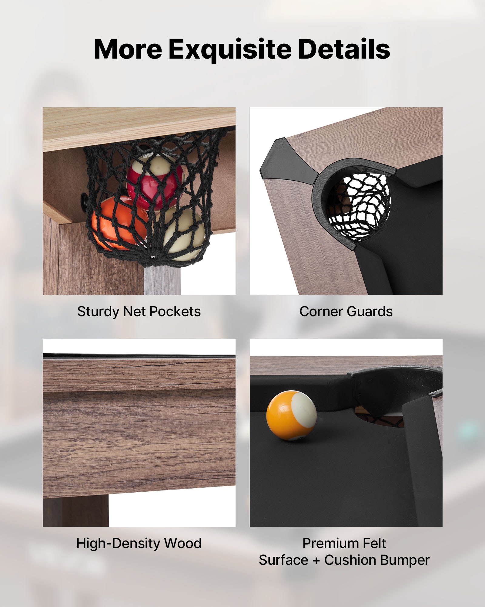 VEVOR Set Combinato Tavolo da Biliardo da 214 cm, con Piano da Pranzo e Ping Pong, 2 Panche per Riporre gli Oggetti e Accessori, Include Porta-Stecche, Spazzola per Gesso, per Sala Ricreativa