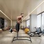 VEVOR Supporto per Barra per Trazioni Regolabile in Altezza a 2 Livelli, Attrezzatura Multifunzione per Allenamento della Forza, Stazione Palestra in Casa, Capacità di Peso 220LBS, Nero