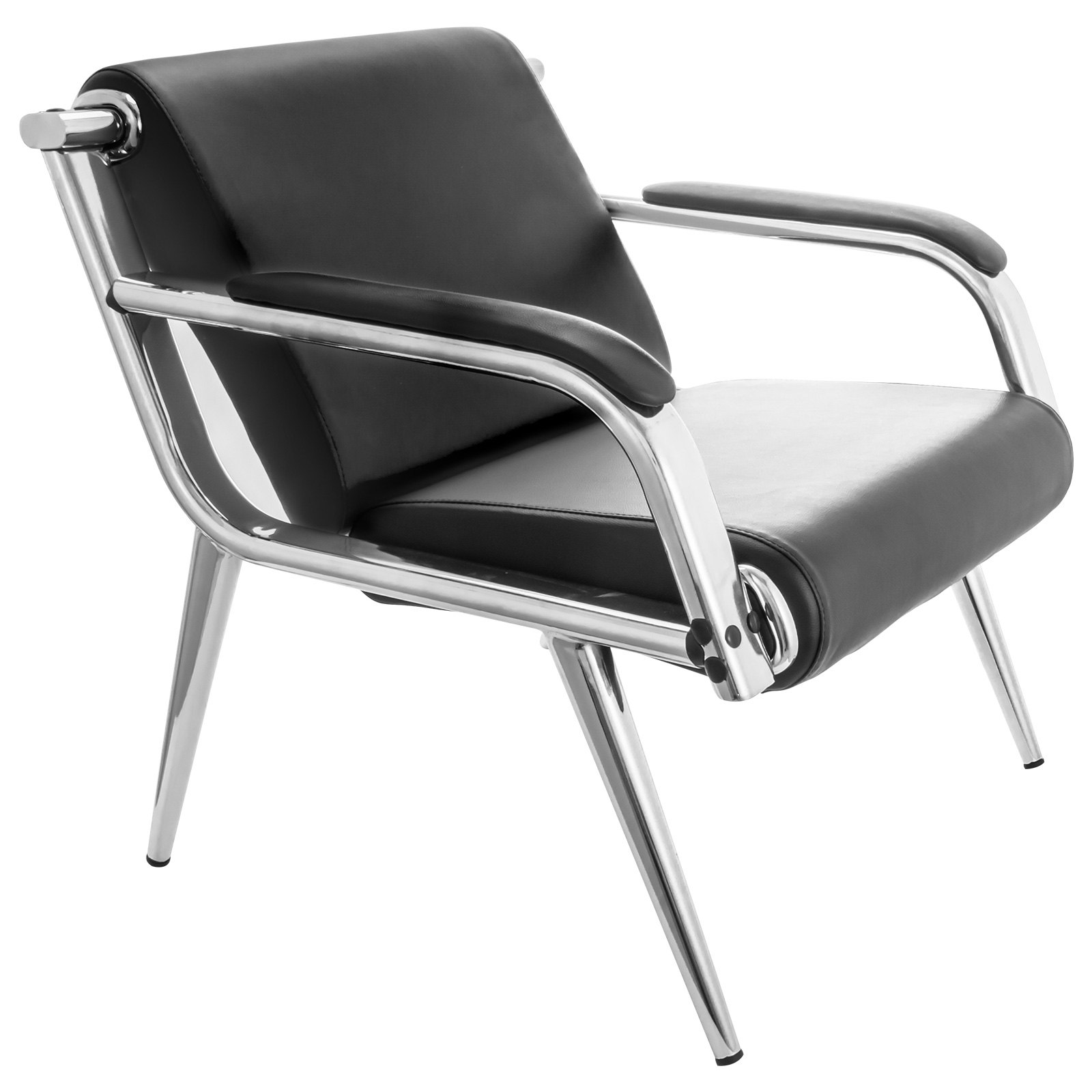 3-seat Waiting Room Chairs Set Bench Pu Leather Guest Comfortable Excellent