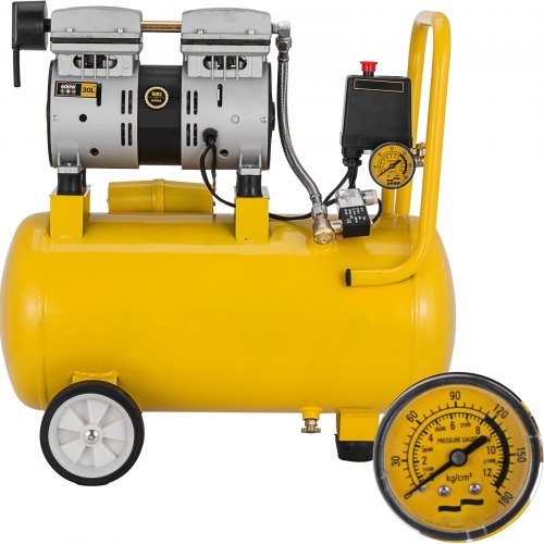 Compressore Aria Compressa Silenziato 24 Litri Oil-67db 8bar 600w 230v