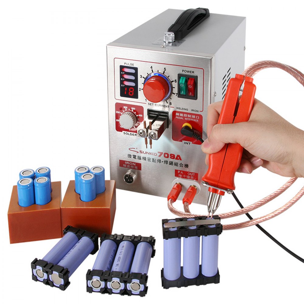 709ad Spot Welder 3-in-1 Saldatore Ad Impulso Combinato Per Batterie 2.2kw