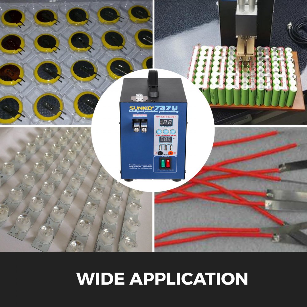 Puntatrice Saldatrice A Punti Batterie 2.8kw 800a Dual Impulso Spot Welder