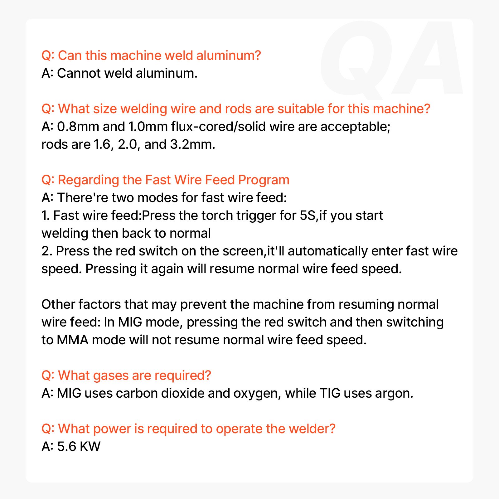 VEVOR MIG/MMA/TIG 3 in 1 Welding Machine 30-200A Flux-cored wire welding (0.8 mm & 1 mm) IGBT technology 2.2-12 m/min wire speed 200 A at 60% rated duty cycle IP21S protection class