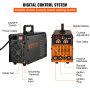 VEVOR Macchina Saldatrice TIG MMA ARC Portatile, Saldatrice ad Arco Funzione 2-in-1 TIG 200C 200A, Saldatrice Portatile Inverter HF IGBT DC con Schermo LCD Digitale, Saldatrice TIG ad Arco Portatile