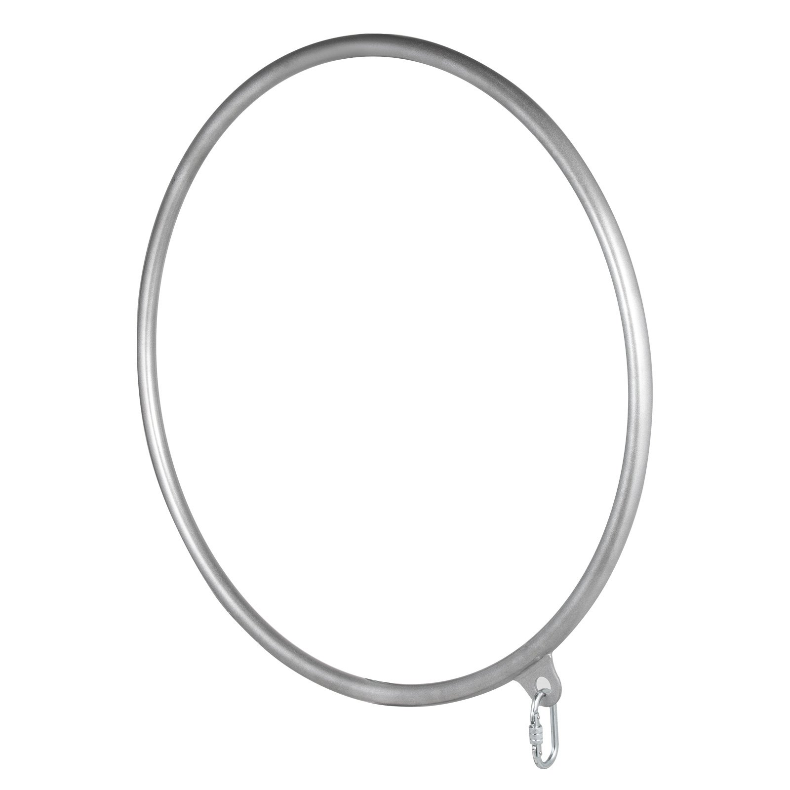 VEVOR Anello Acrobatico Aereo Aerial Hoop,Lira per Fare Acrobazie Aeree Come nei Tessuti Yoga Pilates Acrobati Circensi Trapezi Lyra Argento Singolo Punto Diametro 80CM