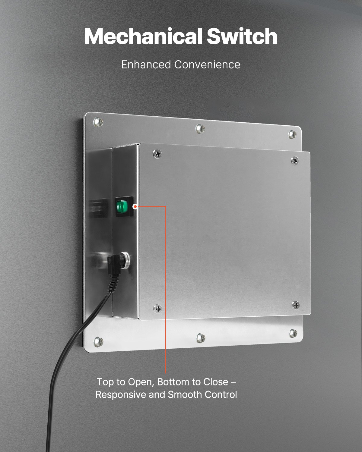 VEVOR Purificatore d'Aria HVAC per Casa, Luce per Aria Condizionata, Depuratore Aria 2 Lampadine, Luci HVAC con Tecnologia PCO con Cavo Alimentazione per Sistemi AC 18 W 203 x 177 x 265 mm