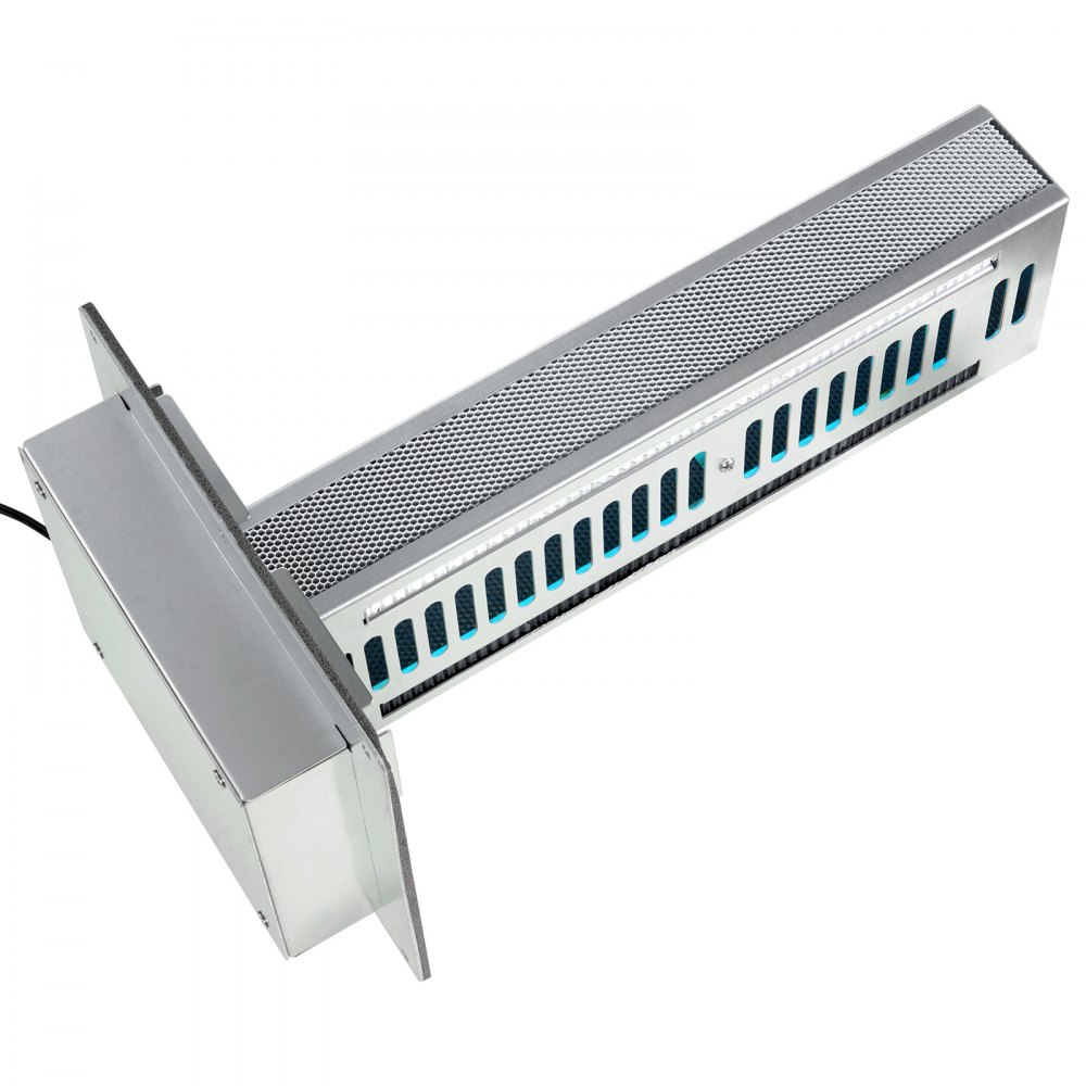 VEVOR Purificatore d'Aria HVAC per Casa, Luce UV UVC per Aria Condizionata, Depuratore d'Aria con 1 Lampadina, Luci UV HVAC con Tecnologia PCO Cavo Alimentazione per Sistemi AC 24 W 203x177x370 mm