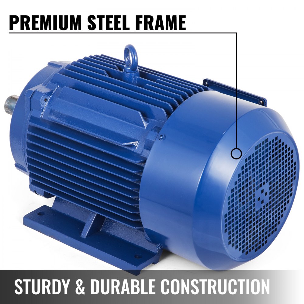 Motore Elettrico 20 Hp 256t Frame 3 Fasi 1800 Rpm Trifase Con Base Rigida