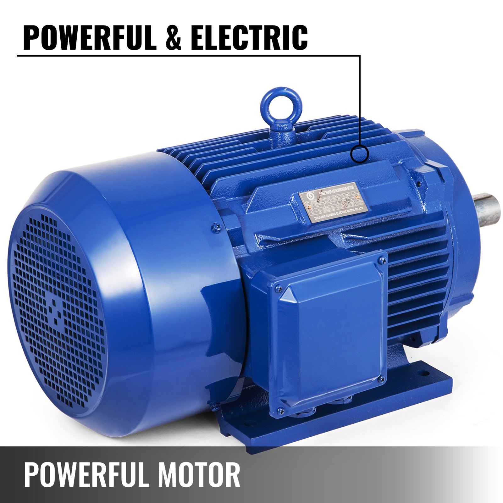 Motore Elettrico 20 Hp 256t Frame 3 Fasi 1800 Rpm Trifase Con Base Rigida