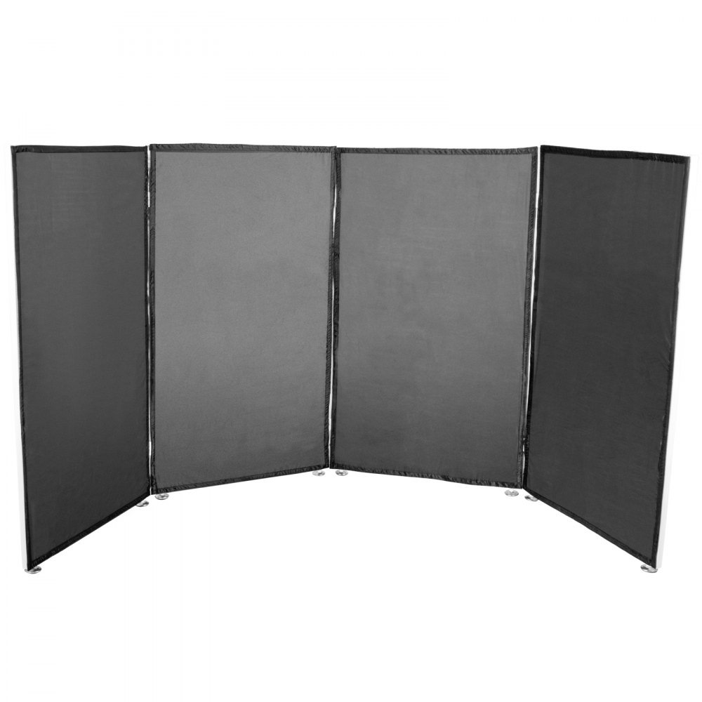 Divisorio Separè Paravento 4 Pannelli Separe Paravento Divisorio 2.8m In Nero