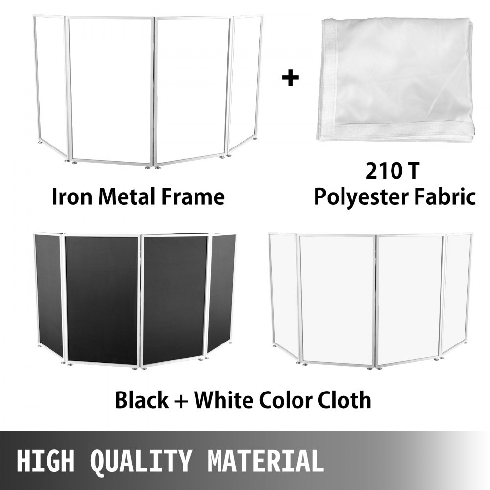 Divisorio Separè Paravento 4 Pannelli Separe Paravento Divisorio 2.8m In Nero