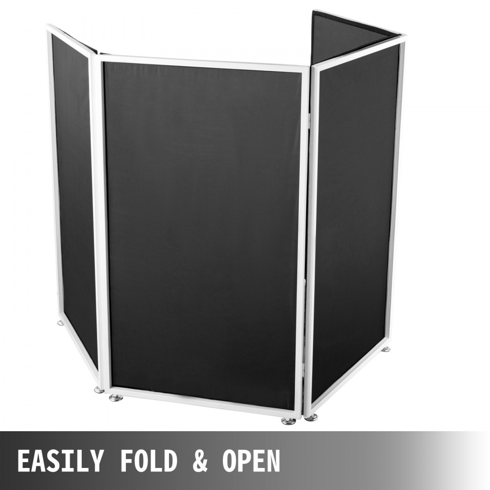 Divisorio Separè Paravento 4 Pannelli Separe Paravento Divisorio 2.8m In Nero