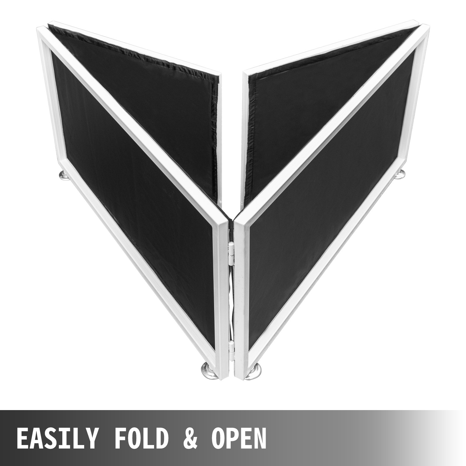 Pannello Divisorio Interno 86x40 Cm Schermo Del Pannello Dj Pieghevole In Nero