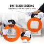 VEVOR Estrattore di Filo, Nastro per Pesca, 30,5 m, 6,35 mm, in Acciaio e Maniglia Ottimizzati, Strumento di Estrazione Filo, Pesca Tape Strumenti e Condotti Elettrici Non Conduttivo