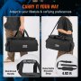 VEVOR Borsa per DJ Sistemare i Cavi Tessuto Oxford 1200D, Borsa per DJ con 9 Divisori Staccabili Tracolla 4,92 Piedi, 23,6 x 11,8 x 12,7 pollici Borsa per Cavi Attrezzatura da DJ Accessori Musicali