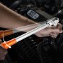 VEVOR Chiave Dinamometrica Regolabile a Scatto 20-160 lbf-ft e 27,1-216,8 N.m Chiave Dinamometrica ad Alta Precisione, Bidirezionale, 72 Denti, Adattatore, Ganascia Intercambiabile, Testa a Cricchetto