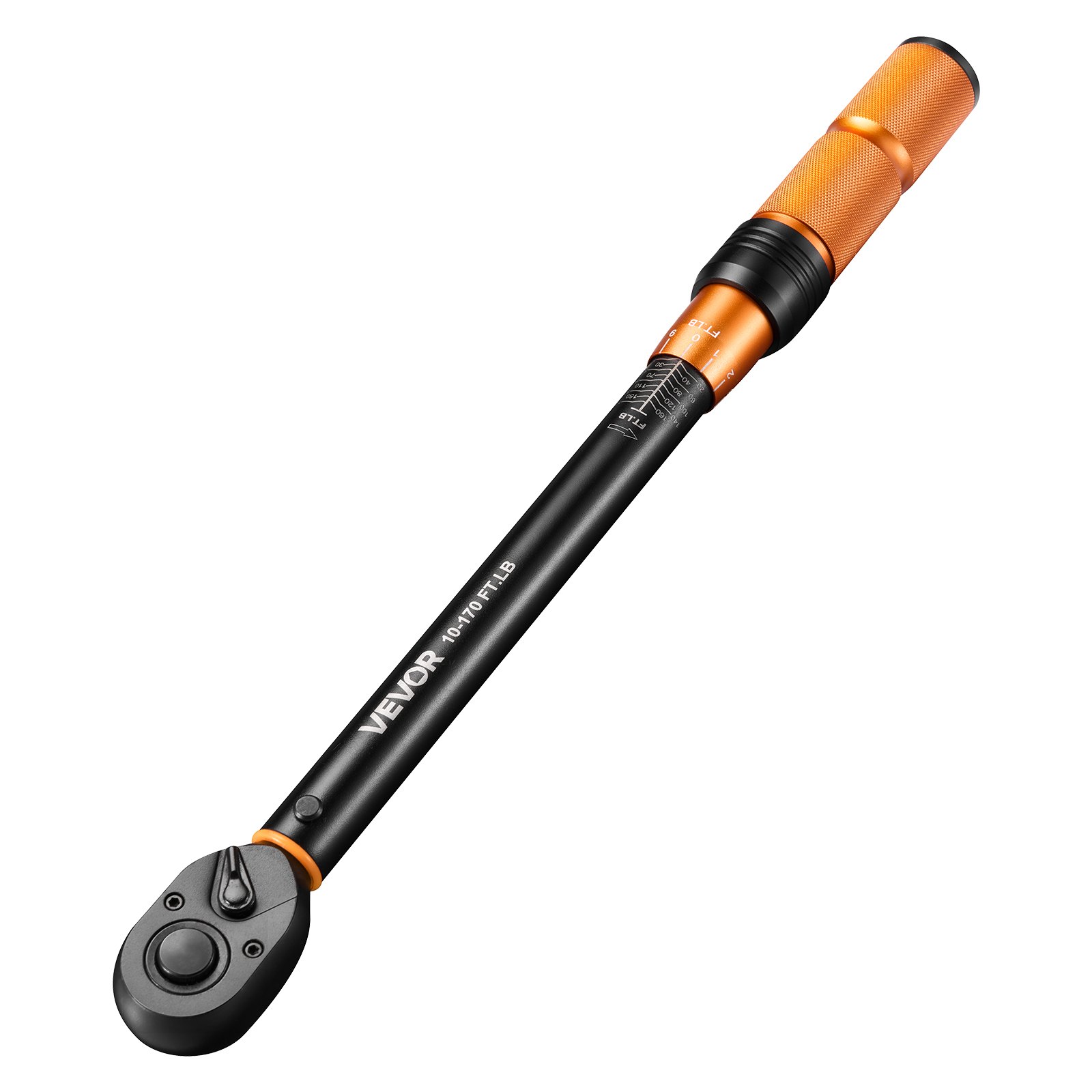 VEVOR Set Chiavi Dinamometriche da 1/4" 3/8" e 1/2" con Meccanismo a Scatto, Cacciaviti Dinamometriche 47 Pezzi, Doppia Scala di Lettura, con Bussole Inserti Prolunghe Custodia, per Riparazioni Auto