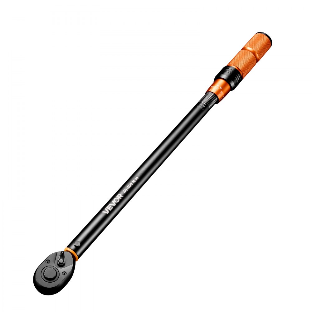 VEVOR Chiave Dinamometrica con Attacco da 1/2 Pollice, Cacciavite Meccanismo a Scatto, 29,4-294,1 lbf-ft ​​/ 40-400 Nm, Lettura Doppia Scala, con Prolunga Adattatore e Custodia, per Riparazioni Auto