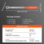 VEVOR Chiave Dinamometrica Meccanica 3/8" Forza Torsione 14-110Nm Kit di Chiave Dinamometrica da Officina per Auto Moto Lettura Precisione ±3 %, Kit di Chiave Torsiometrica Meccanica 3/8" per Veicoli