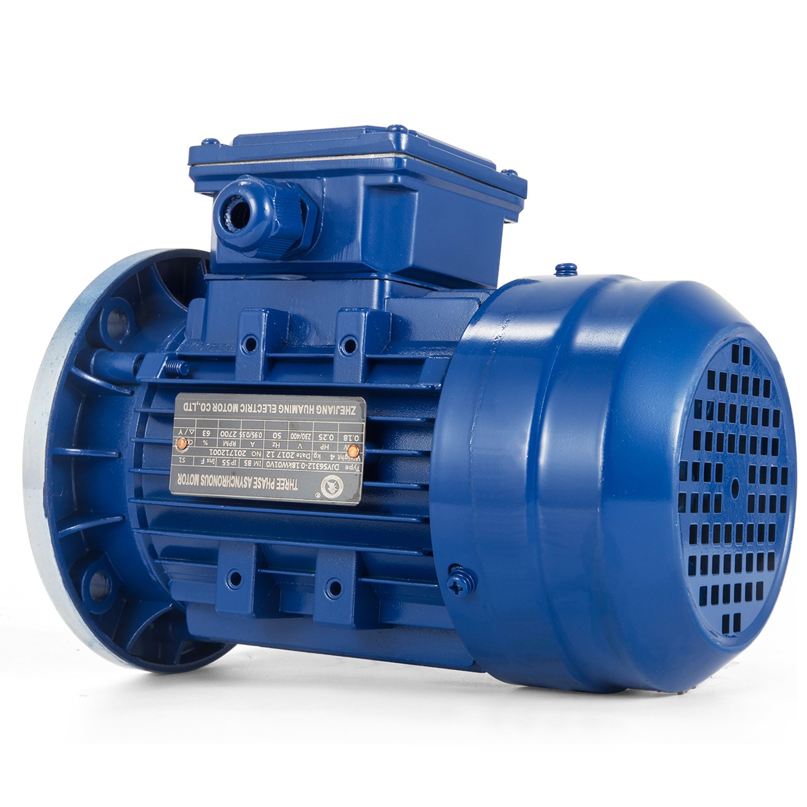 Three Phase Electric Motor 0.18 Kw 3000 Rpm Standard Motor B5 Flange Mounted