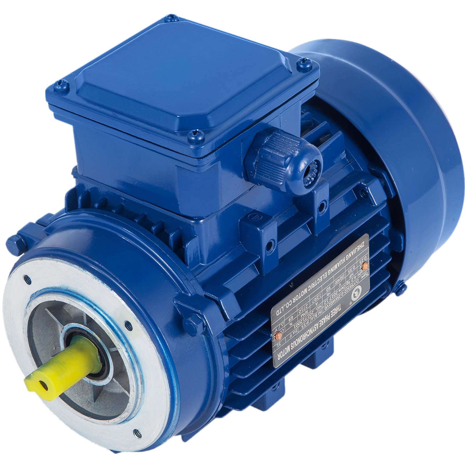 Motore Elettrico Trifase 0.25 Kw 1/3 Hp 3000 Rpm B3 Blue B14 Mount Fans Great