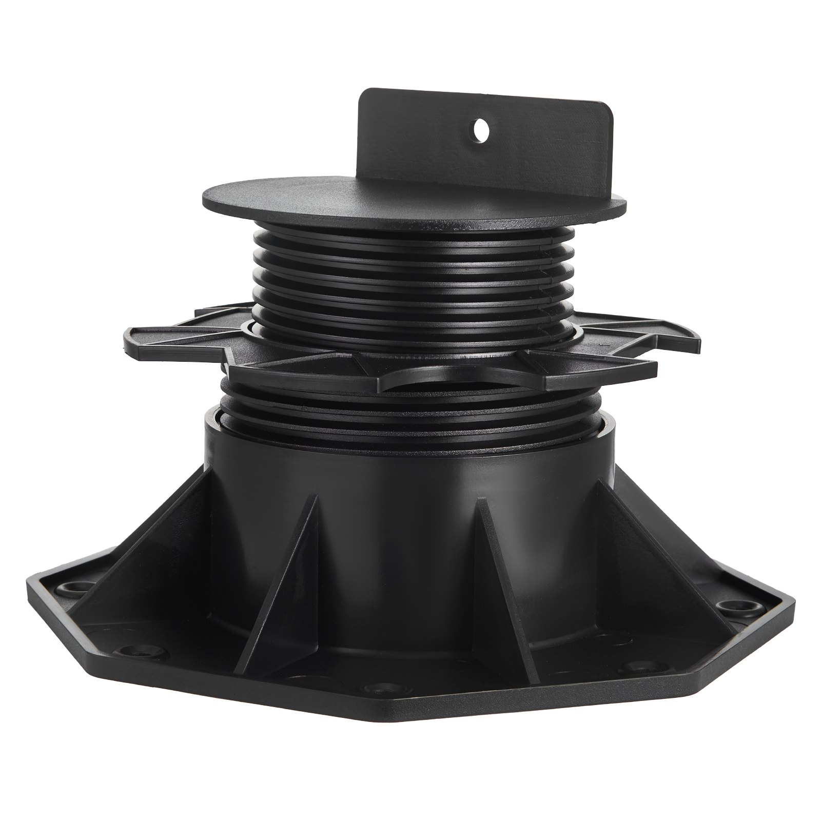 VEVOR Blocchi di Supporto per Ponte 12 PZ, Supporto per Ponti in Plastica, Carico 907,18 kg Piedistallo per Pavimentazione, Sollevamento 60 a 135 mm Base Fondazione per Capannone Regolabile in Altezza