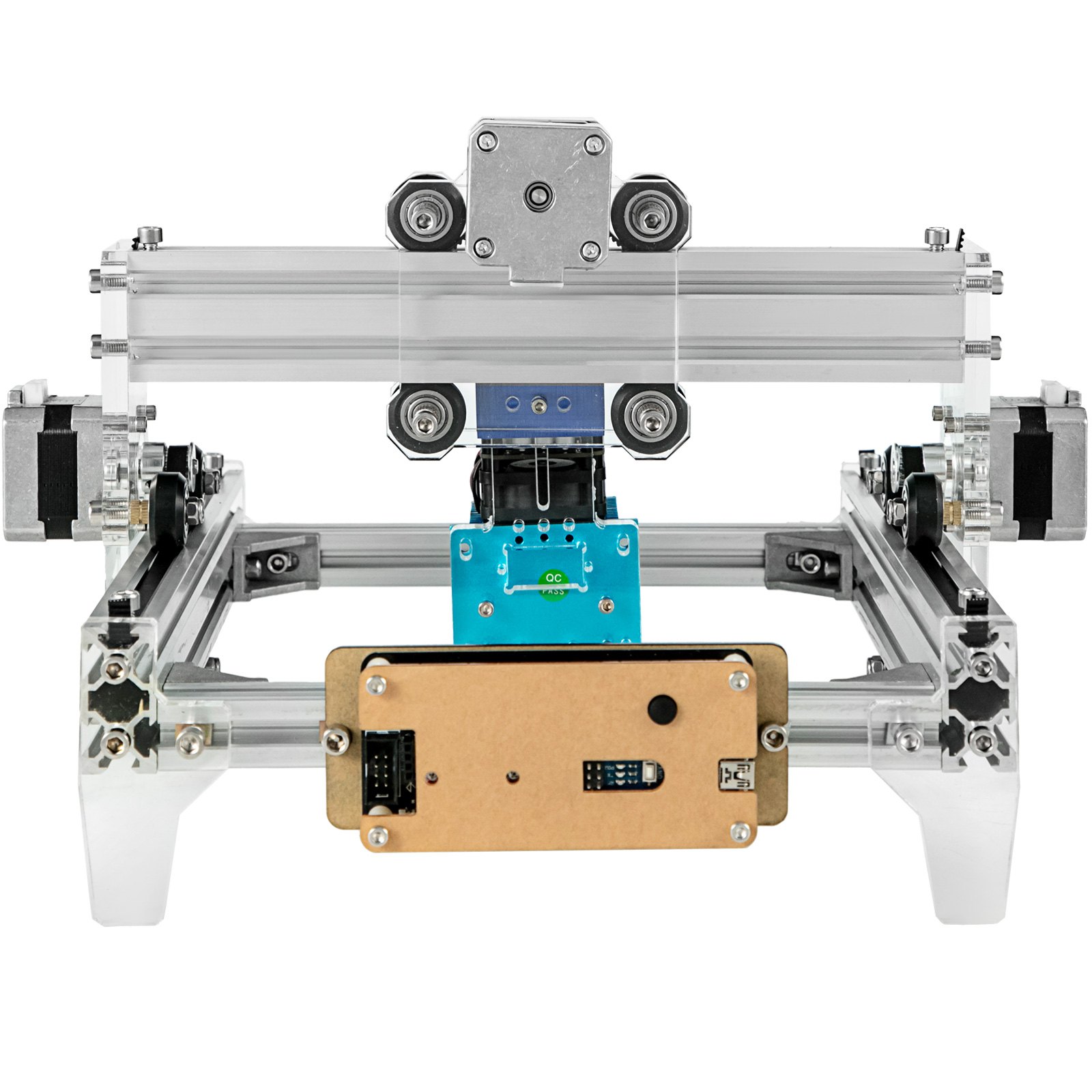 VEVOR Macchina per Incisione Laser CNC, Potenza 15 W 19x13 cm Mini Incisore Laser Lega di Alluminio per Incidere e Tagliare Legno, Bambù, Plastica, Pelle, Cartone, Acrilico, PVC e Altri Materiali.