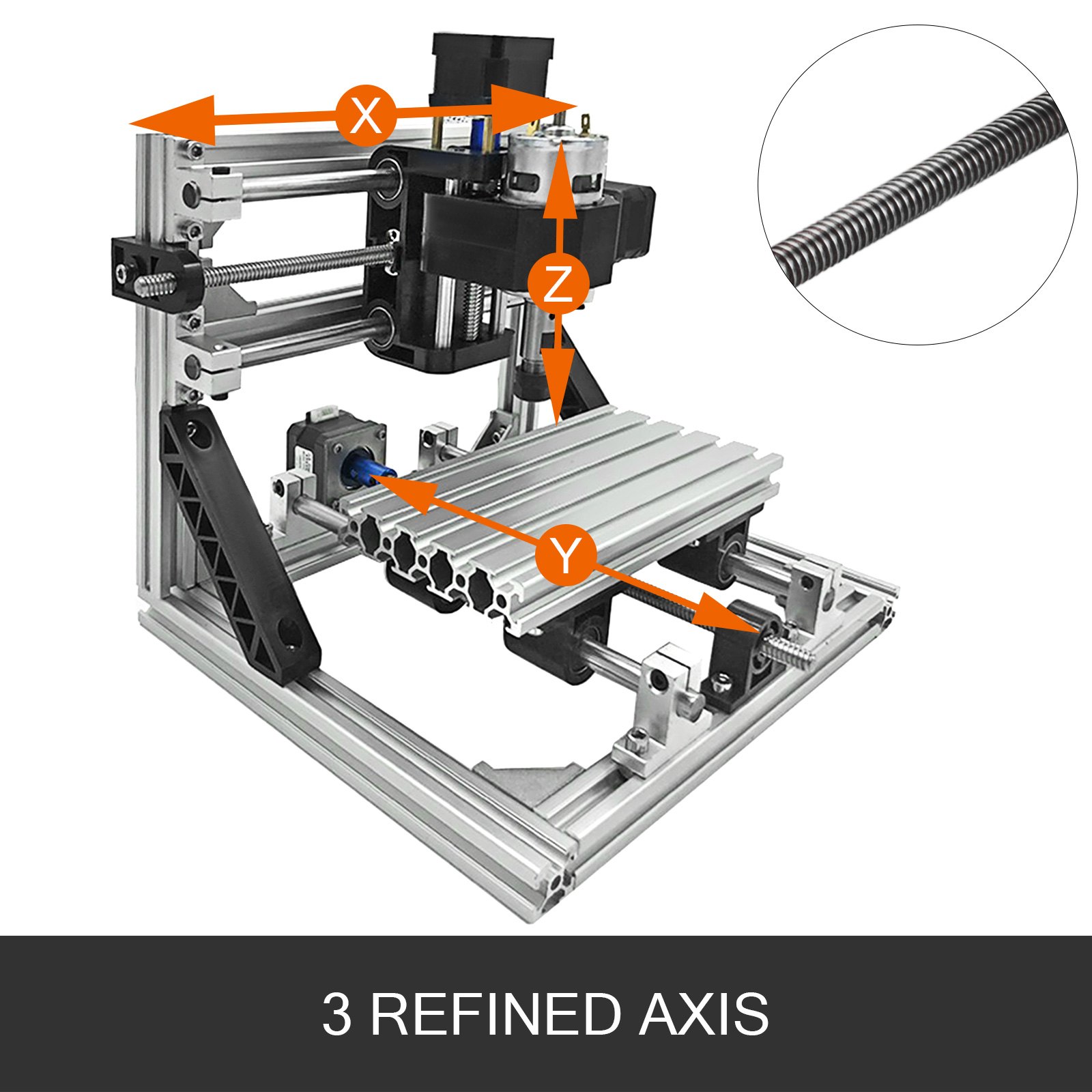 Cnc 1610 Diy 3 Axis Router Kit With 2500mw Laser Engraver Milling Machine For Wood Pvb Pcb