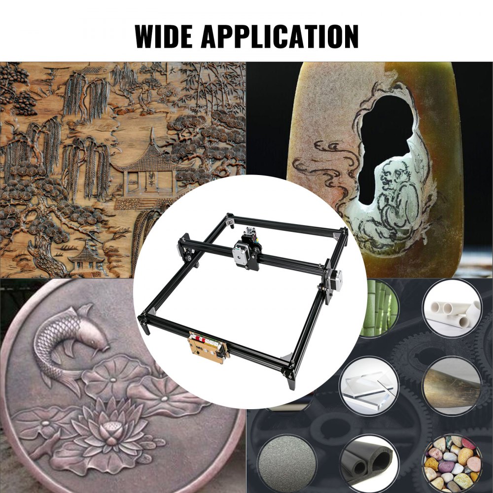 VEVOR 500mW Macchina per Incisore laser CNC Kit per Incisore laser 40X50cm Stampante laser fai-da-te Stampante per Marcatura di Immagini