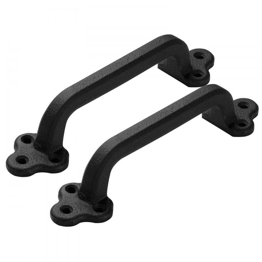 VEVOR Maniglia per Porta da Fienile, 2 Pezzi Maniglia per Cancello di Recinzione Rustica da 231 mm, Rivestimento Antiruggine, Maniglie in Acciaio al Carbonio, per Porte Scorrevoli in Metallo