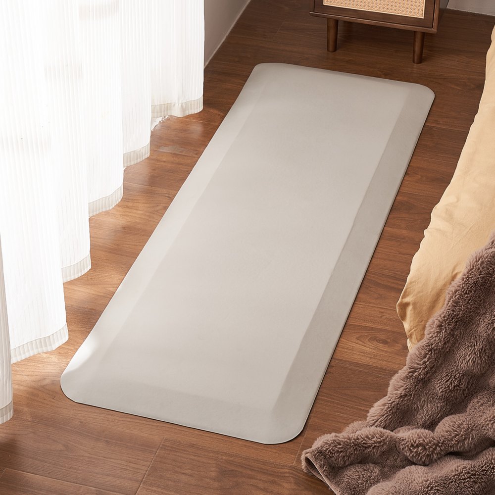 VEVOR Fall Protection Mat for the Elderly 609.6x1778 mm, 25.4 mm thick fall prevention pad with beveled edge, non-slip safety floor mat for beds for seniors, disabled people, and patients