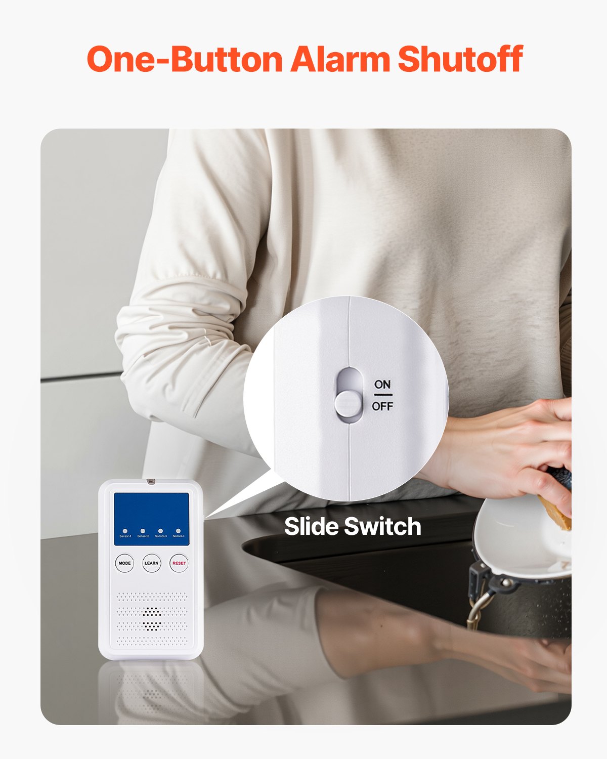 VEVOR Sistema di Allarme per Letto per Anziani, Sensore Wireless per Letto con Cercapersone e Pulsante di Chiamata, Allarmi di Sicurezza per Letto per Casa Ospedale, Cuscino 355,6 x 355,6 mm