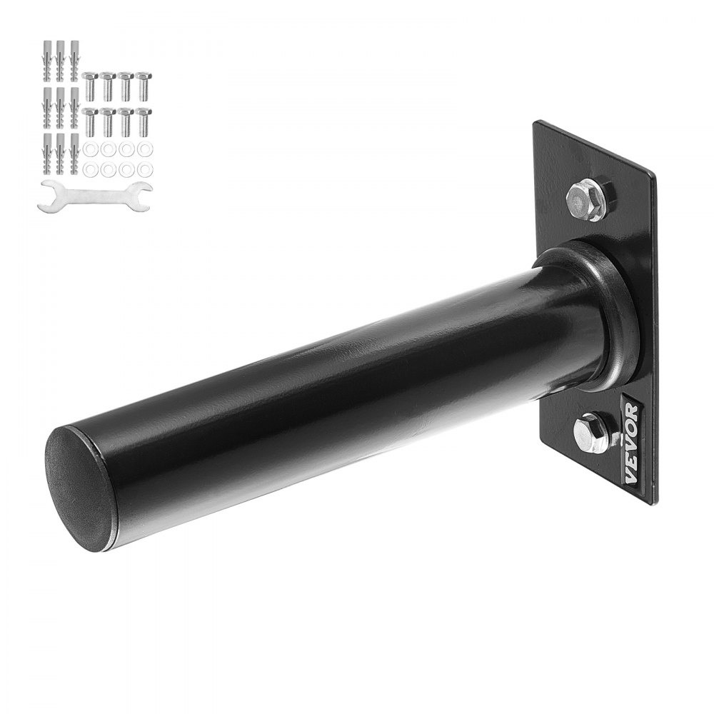 VEVOR Supporto per Dischi Pesi a Parete, Supporto per Manubri per Dischi Pesi da 50,8 mm Capacità di Carico 150 kg Organizzatore per Palestra in Ferro Pesante, 4 Pezzi, Accessori di Montaggio Inclusi
