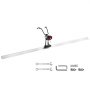 VEVOR Massetto Potenza in Calcestruzzo, Set di Barre Dritte in Alluminio 3360x134x84 mm, Motore Vibrante per Finitura Cemento a 4 Tempi con Maniglie Regolabili, Utensile Calcestruzzo
