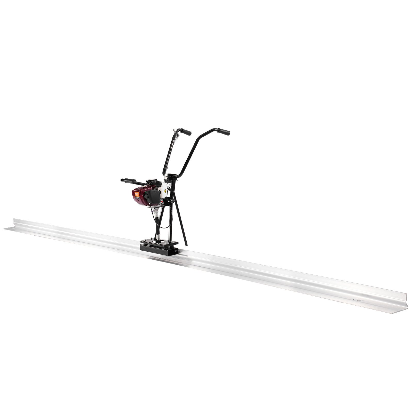 VEVOR Massetto Potenza in Calcestruzzo, Set di Barre Dritte in Alluminio 3360x134x84 mm, Motore Vibrante per Finitura Cemento a 4 Tempi con Maniglie Regolabili, Utensile Calcestruzzo