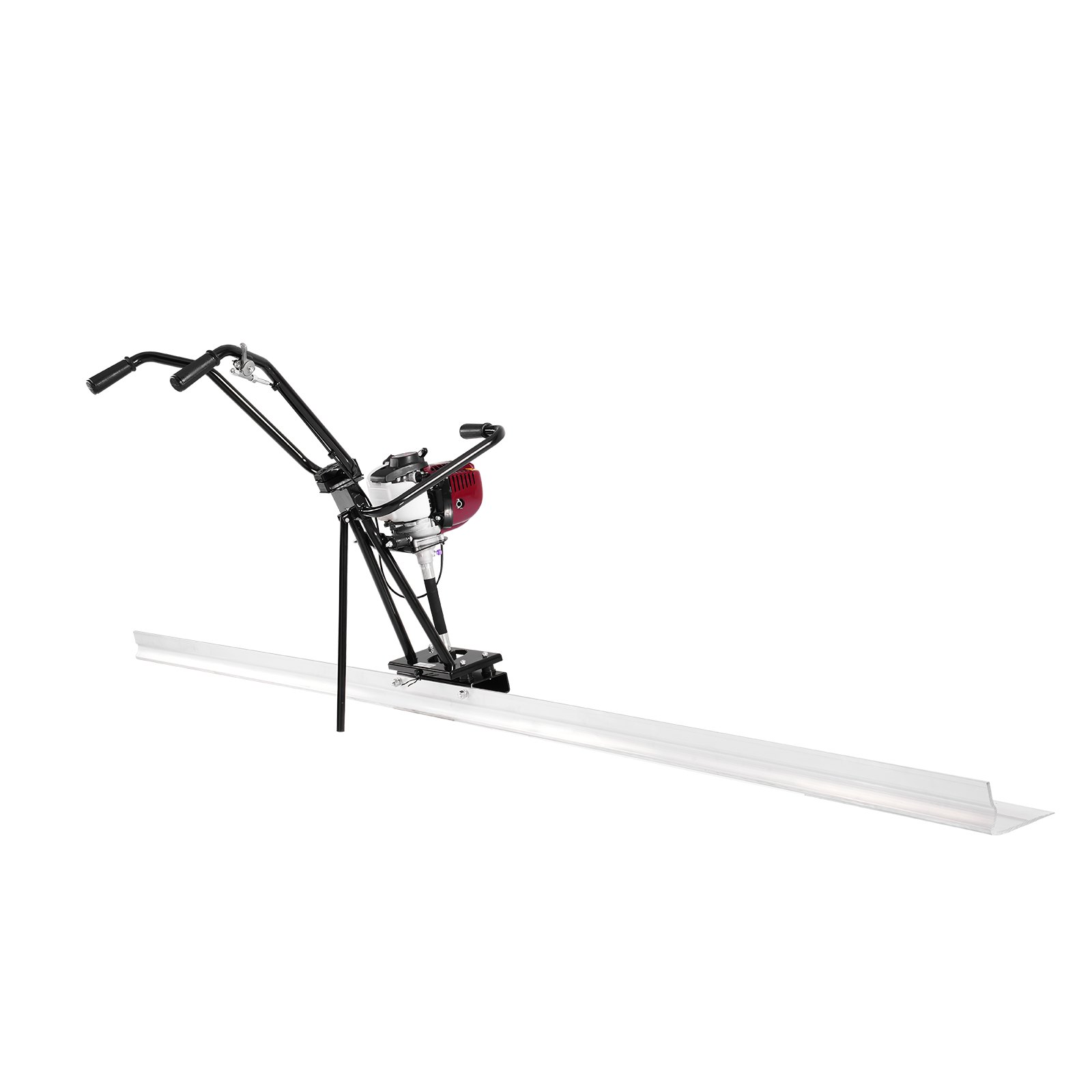 VEVOR Massetto in Calcestruzzo, Set di Barre Dritte in Alluminio da 1220x670x1060 mm, Motore Vibrante per Finitura Cemento a 4 Tempi con Maniglie Regolabili in Altezza, Utensile Calcestruzzo