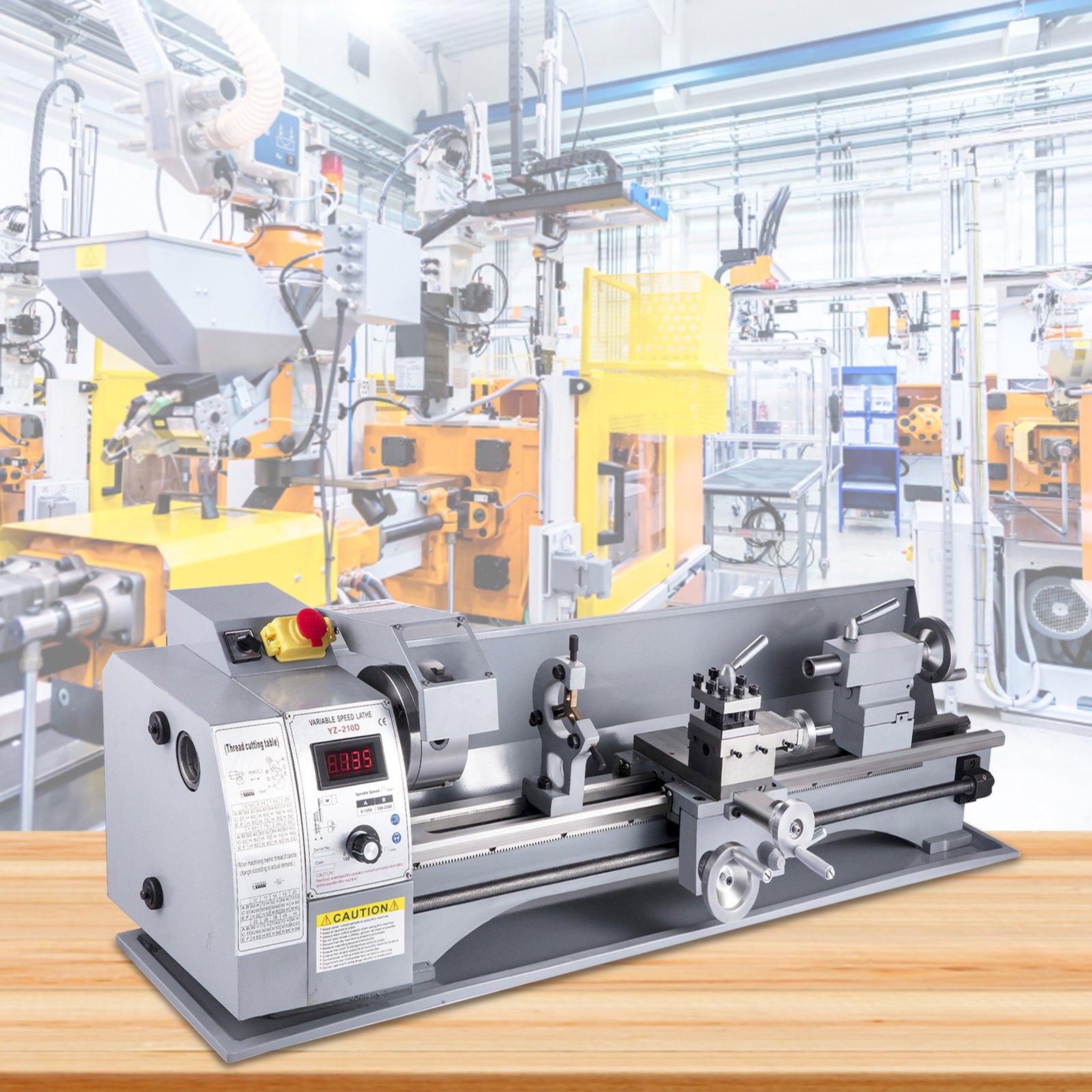 Vevor Mini Tornio Da Banco Per Metalli Tornio Per Metallo Professionale Wm210v