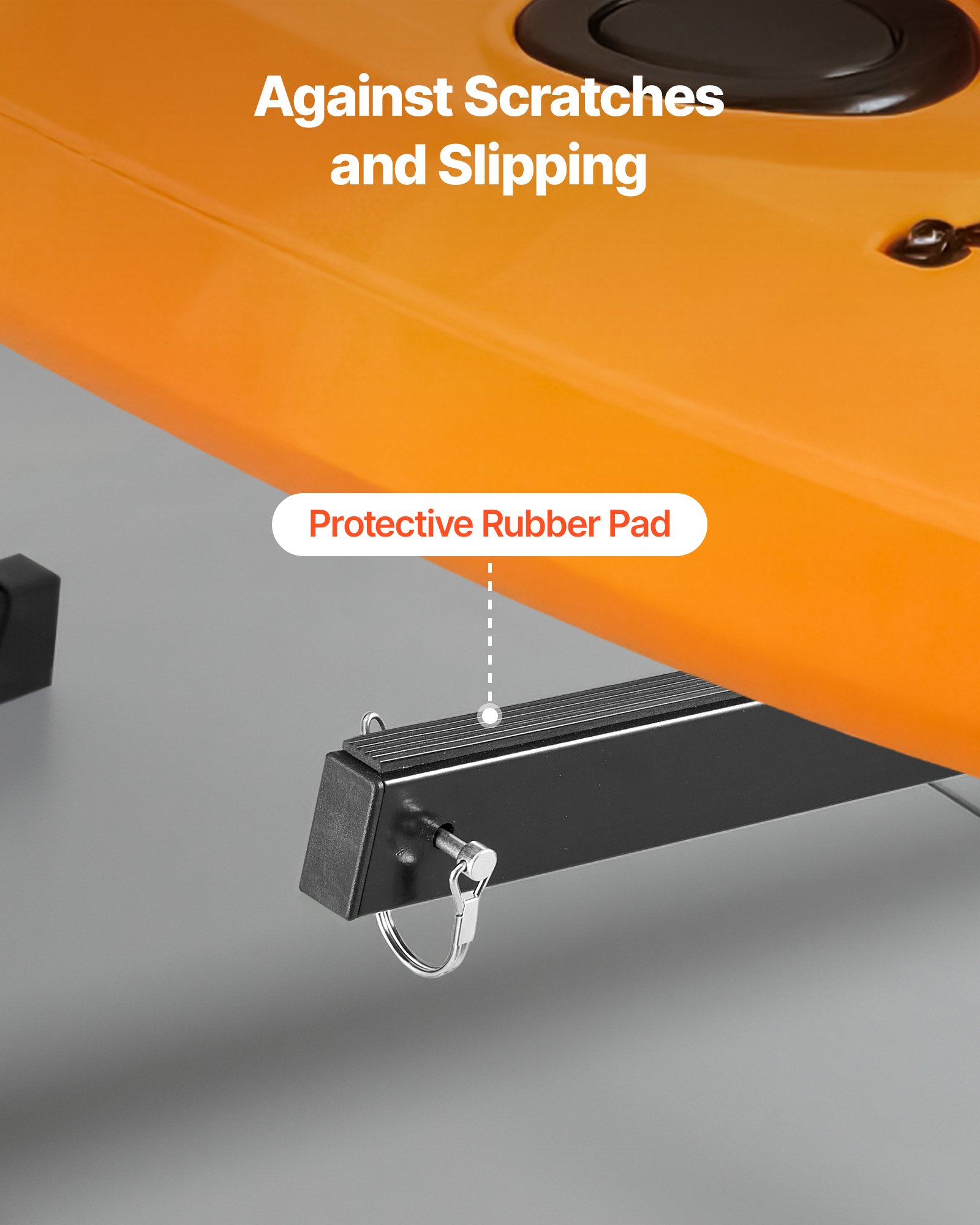 VEVOR Porta Kayak Autoportante Supporto da Pavimento Indipendente per Kayak 4 Ripiani, Supporto per Deposito Canoa Barche Tavola da Surf SUP, Garage, Spiaggia, Mare, Capacità max. 100 kg