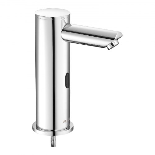 Zilimontt Rubinetto con sensore a infrarossi, in acciaio inox, touchless, automatico per lavabo, miscelatore per acqua calda e fredda, controllo della temperatura per bagno