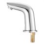 VEVOR Rubinetto per Lavabo Senza Contatto, Rubinetto Automatico a Batteria per Bagno e Lavandino con Sensore e Piastra di Copertura del Foro per Acqua Fredda, Colore Argento Cromato
