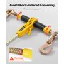 VEVOR Legatore a Cricchetto, Catene G80 da 7,93 x 4267 mm, Carico di 3628,7 kg per Legatore a Cricchetto, Set di Catene e Leganti, Legatori per Trasporto, Traino e Disboscamento, 2 Set