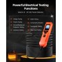 VEVOR Tester per Circuiti Automobilistici 8-35V DC con Sonda per Circuiti, Display a Colori TFT, Illuminazione, Tester di Tensione con Cavo da 6 m Custodia per Trasporto, Rilevatore Elettrico