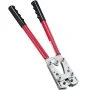 VEVOR Pinze Crimpatrice 6/10/16/25/35/50 mm² Pinza Capicorda per Terminali Batteria in Alluminio Rame AWG10-1/0, Pinza con Tagliacavo 6 Dimensioni Crimpatura 95 Connettori Anello Rame per Elettricista